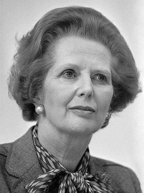 Margaret Thatcher ritratta nel 1983