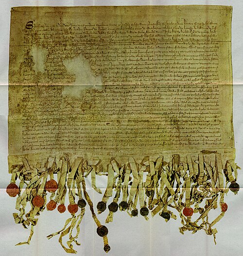 La Dichiarazione di Arbroath, copia di Tyninghame, 1320