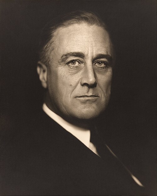 Ritratto fotografico di Franklin D. Roosevelt