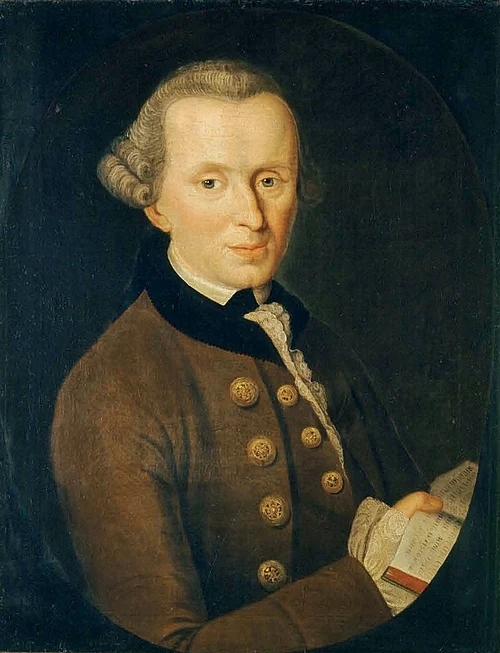 Ritratto di Immanuel Kant, dipinto di Johann Gottlieb Becker, 1768