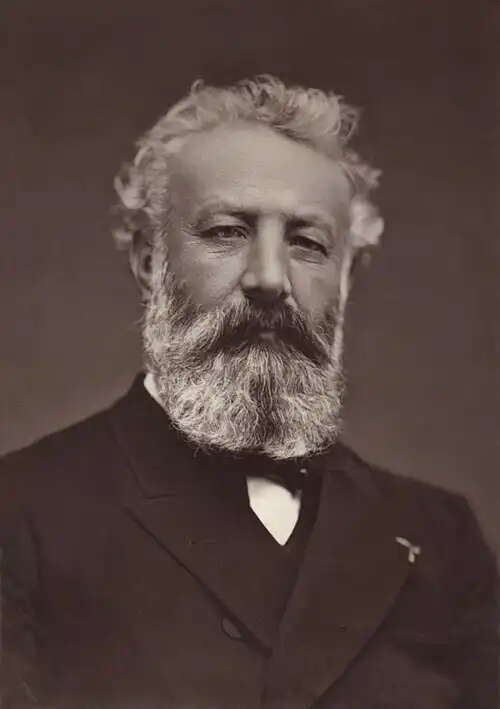 Ritratto di Jules Verne fotografato da Étienne Carjat nel 1884