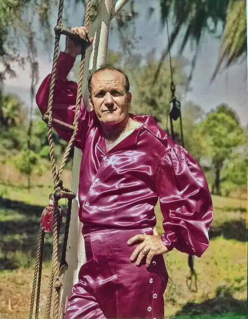 Karl Wallenda a Sarasota, Florida, negli anni Sessanta
