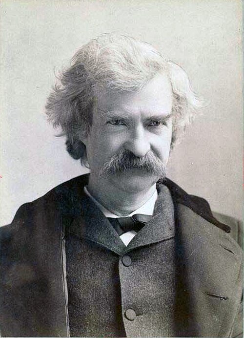 Ritratto fotografico di Mark Twain, 1895