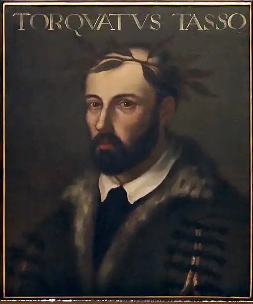Ritratto di Torquato Tasso, poeta italiano nato l'11 marzo 1544