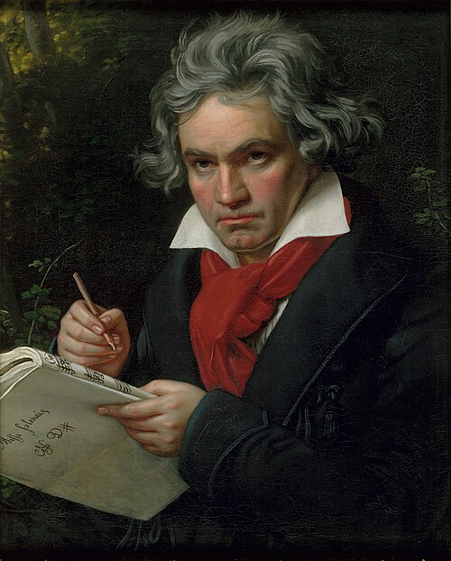 Ritratto di Ludwig van Beethoven dipinto da Joseph Karl Stieler nel 1820