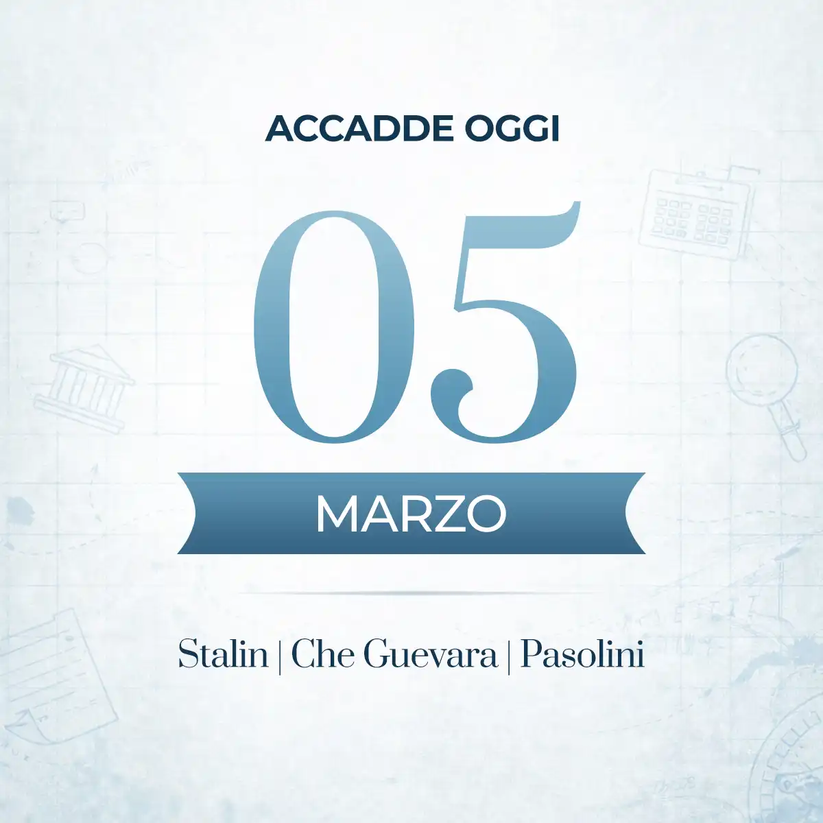 Accadde oggi 5 marzo - Eventi storici, personaggi celebri e ricorrenze del giorno