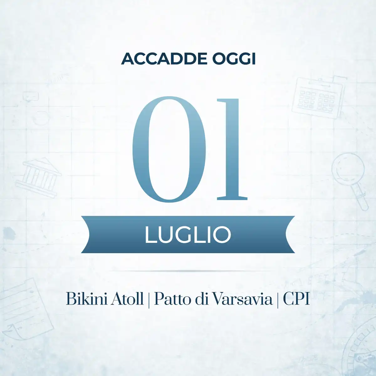 Accadde oggi, 1 luglio: le ricorrenze e gli eventi da ricordare