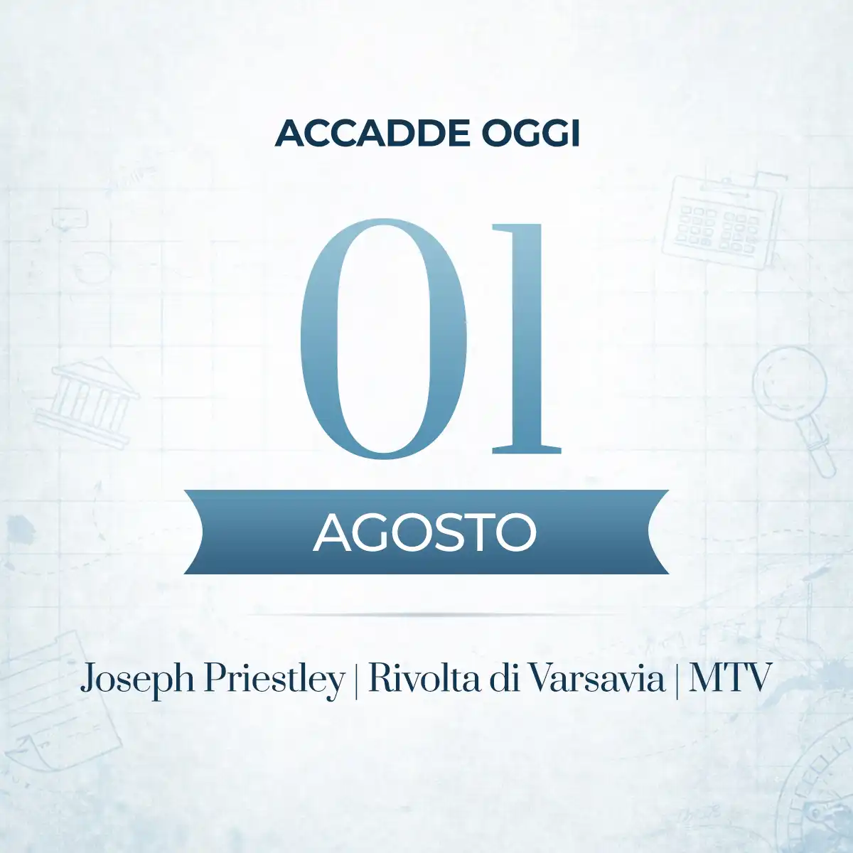 Accadde oggi 1 agosto, gli eventi che hanno segnato questa data