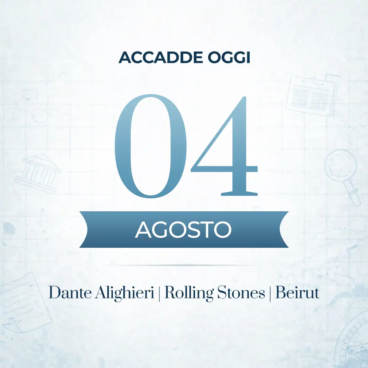 Accadde oggi 4 agosto, gli eventi che hanno segnato questa data