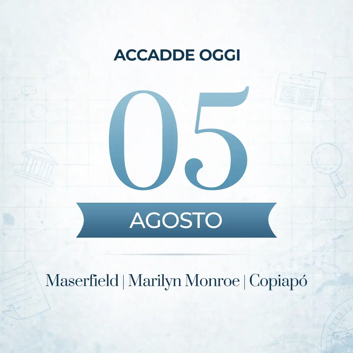 Accadde oggi 5 agosto, gli eventi che hanno segnato questa data